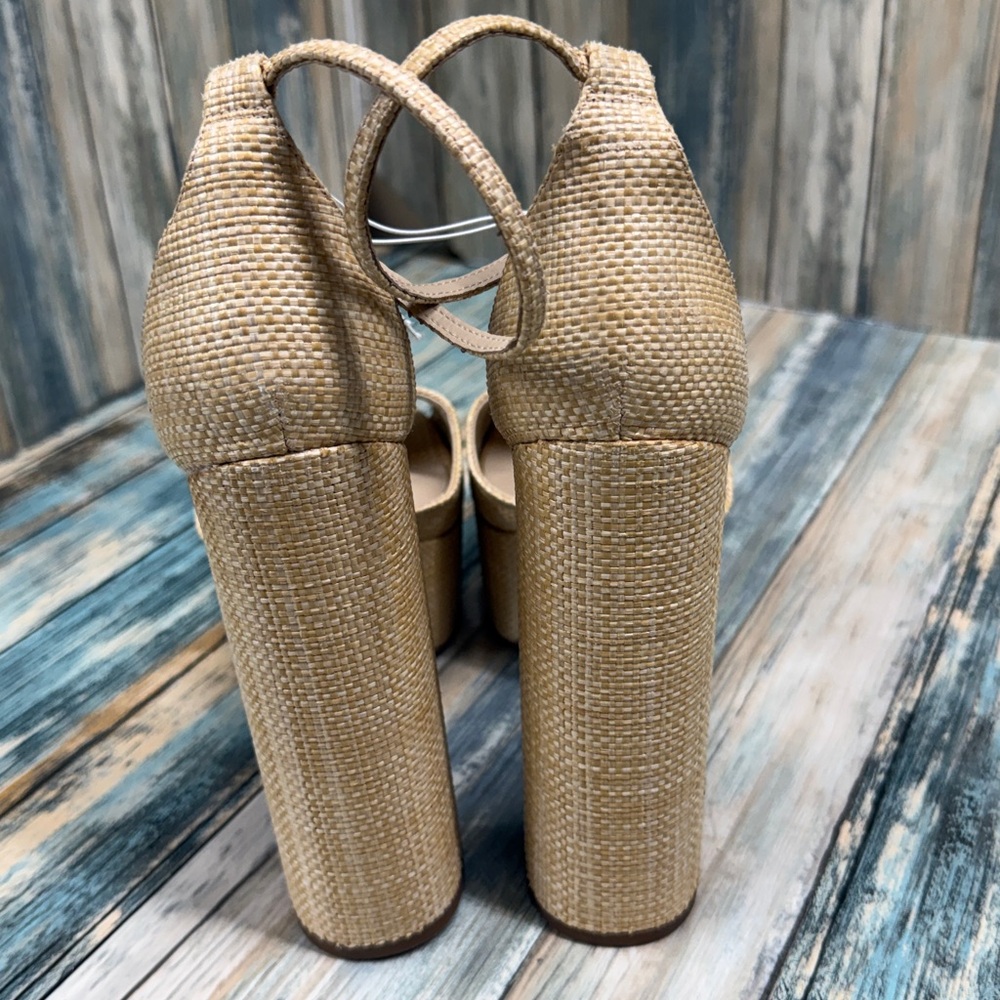⭐️Sam Edelman Women's Kori Platform Bleached Beechwood Sandal sz 10.5 NWOT - Picture 8 of 12